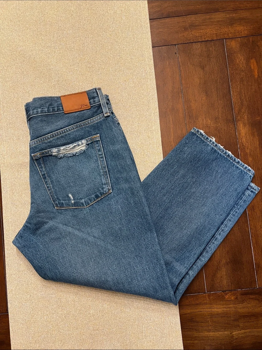 ❤️ J. Crew Relaxed Fit Distressed Jeans - Blue
